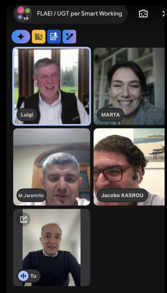 UGT Endesa se reúne con el sindicato italiano FLAEI-CISL