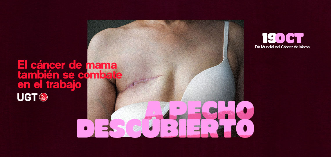 UGT reclama incluir el cáncer de mama en el listado de enfermedades profesionales